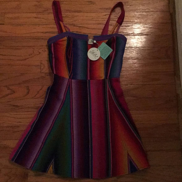 NWT Stela 9 Hacienda Fit Flare Dress XS 0 00 *BUYER MAY RETURN IF FIT IS WRONG* - Picture 5 of 7